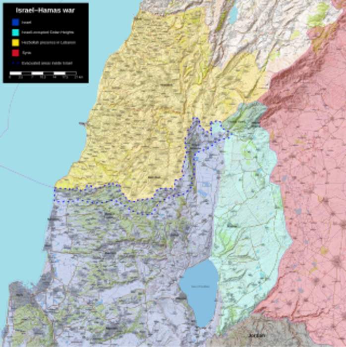 Israel–Hezbollah conflict (2023–present): Ongoing conflict between Hezbollah and Israel