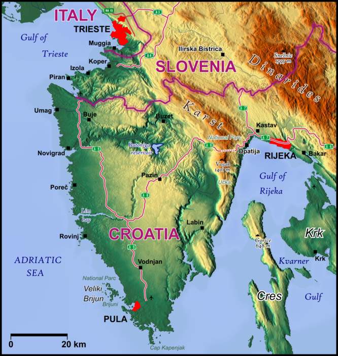 Istria: Peninsula on the Adriatic Sea