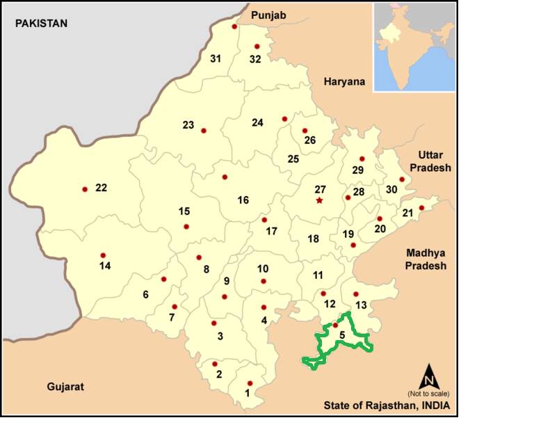 Jhalawar district: District of Rajasthan in India