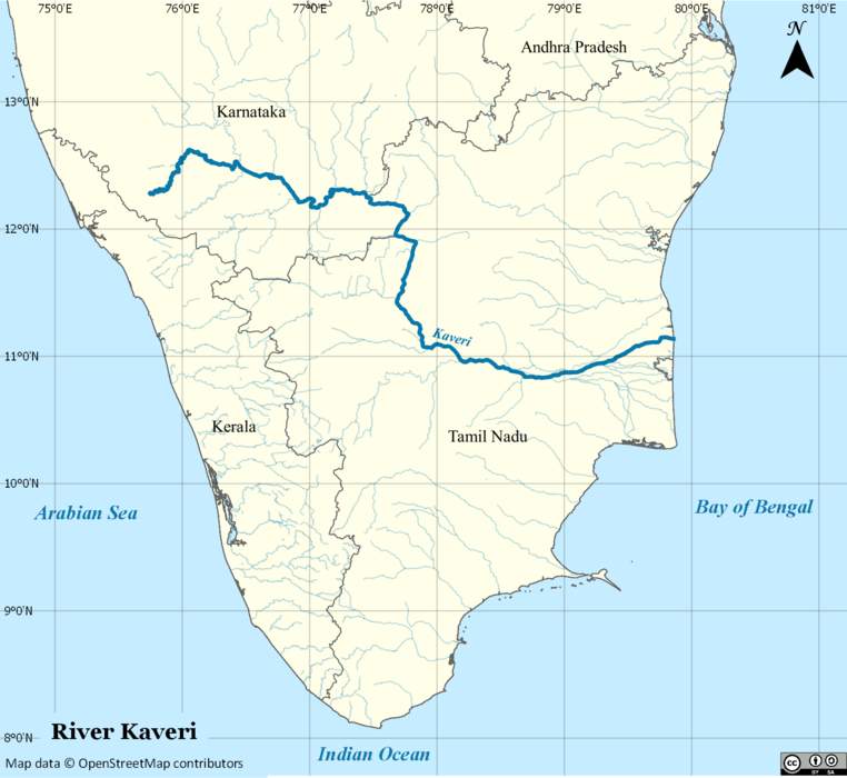 Kaveri: River in southern India