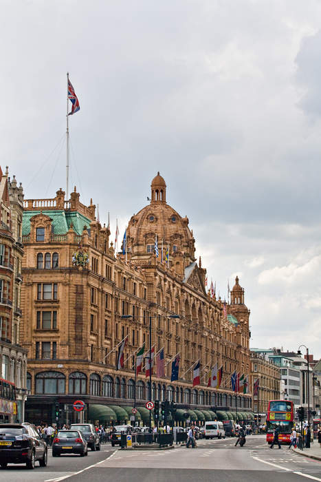 Knightsbridge: District in central London, England