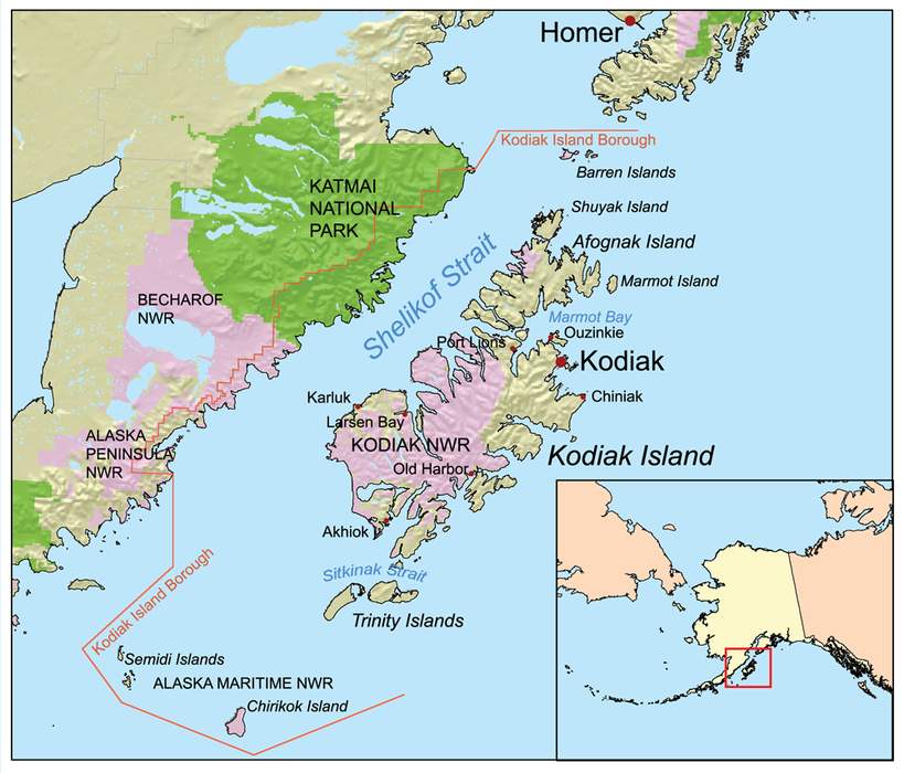Kodiak Island: Island off the coast of Alaska, United States