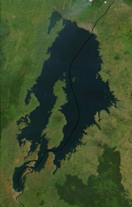 Lake Kivu: Meromictic lake in the East African Rift valley