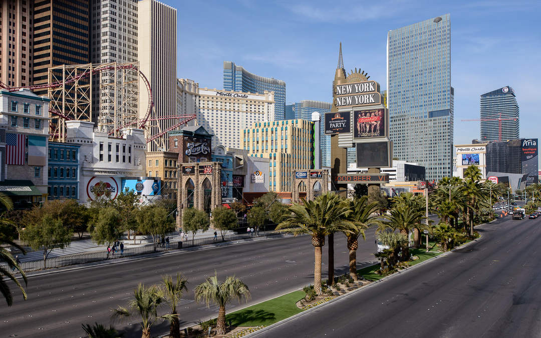Las Vegas Strip: 4 mile stretch of Las Vegas Boulevard with many resorts, shows, and casinos