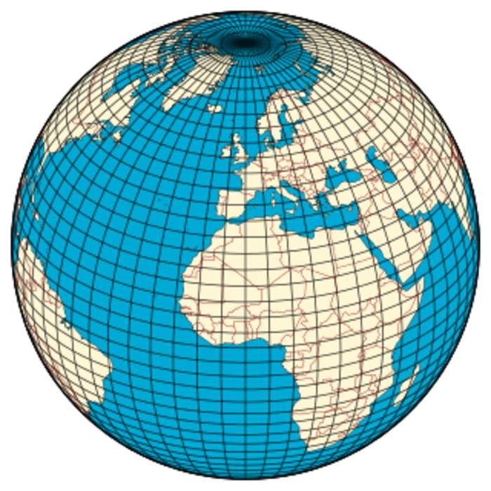 Latitude: Geographic coordinate specifying north–south position
