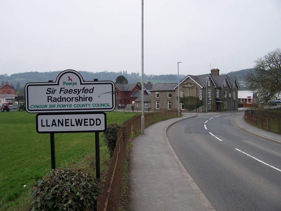 Llanelwedd: Human settlement in Wales