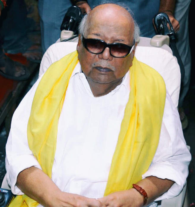M. Karunanidhi: Indian politician, former Chief Minister of Tamil Nadu