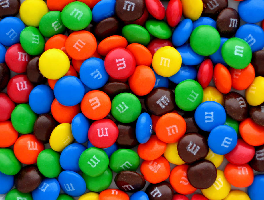 M&M's: Brand of chocolate candy pieces
