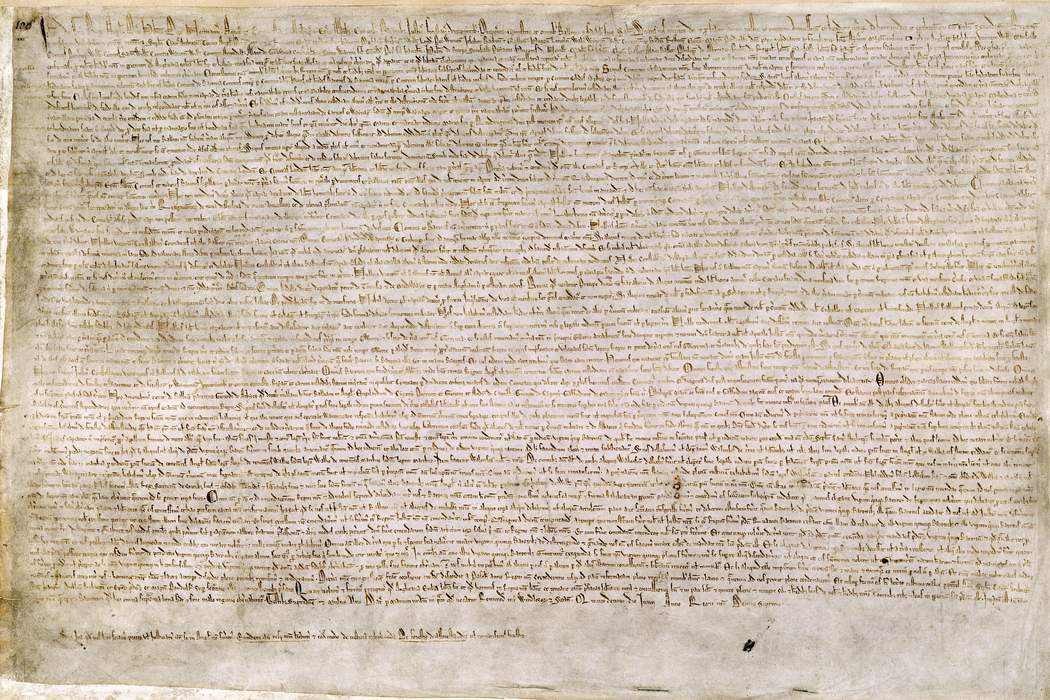 Magna Carta: English charter of freedoms made in 1215