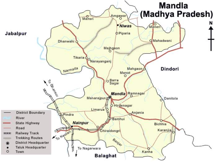Mandla: City in Madhya Pradesh, India