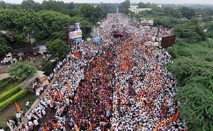 Maratha Kranti Morcha: Series of silent protests organized by the Maratha community