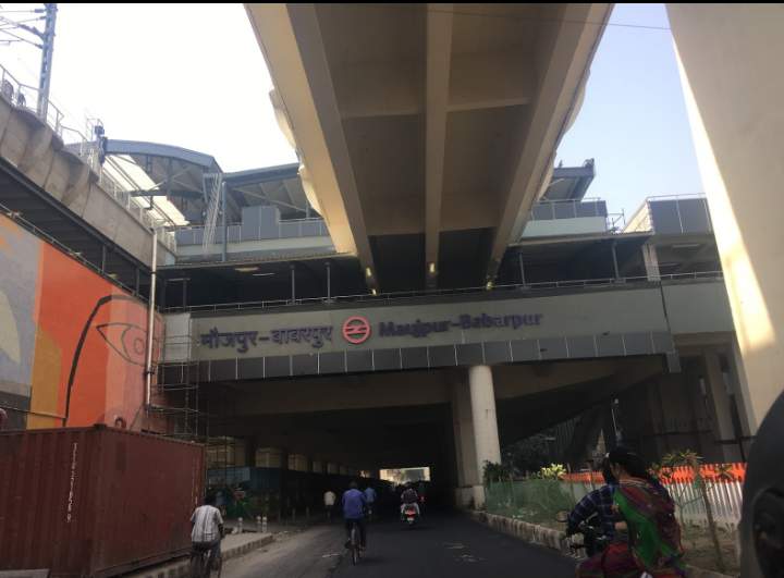 Maujpur - Babarpur metro station: Delhi Metro Station