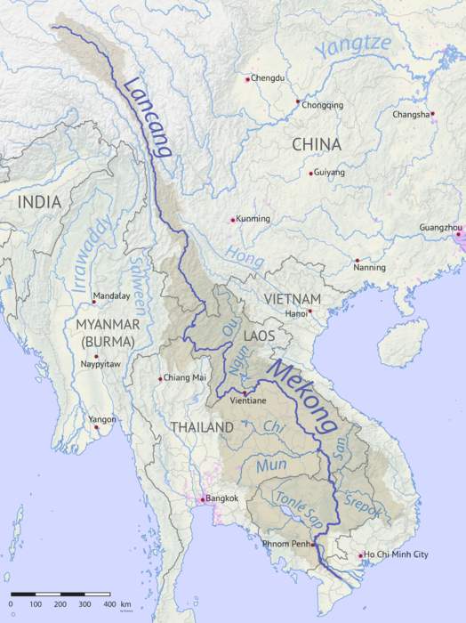 Mekong: Major river in Southeast Asia