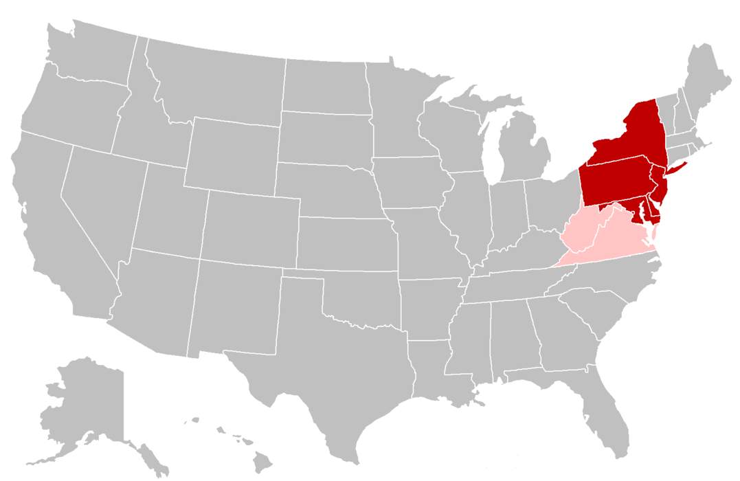 Mid-Atlantic (United States): Region of the United States