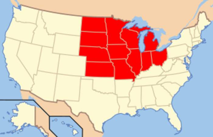 Midwestern United States: One of the four census regions of the United States