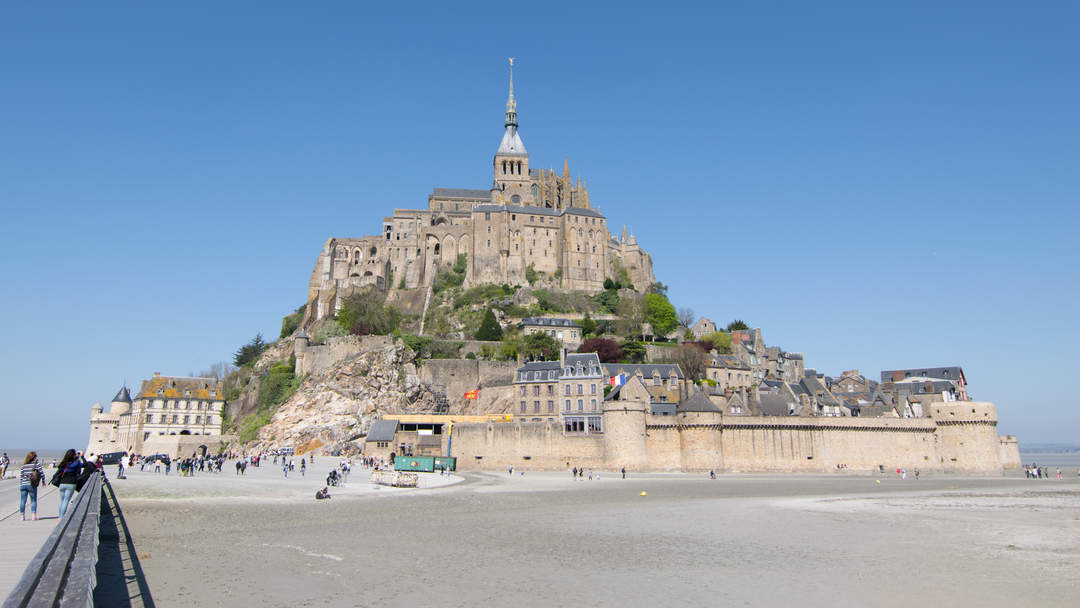 Mont-Saint-Michel: Tidal island in Normandy, France