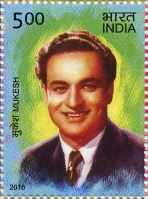 Mukesh (singer): Indian playback singer