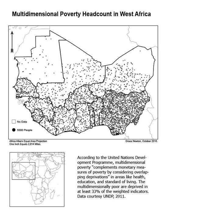 Multidimensional Poverty Index: Range of poverty indicators