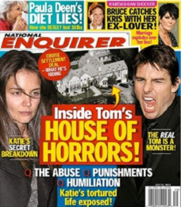 National Enquirer: American supermarket tabloid published by American Media, Inc.