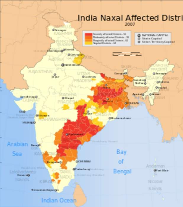 Naxalite: Indian left wing political party members