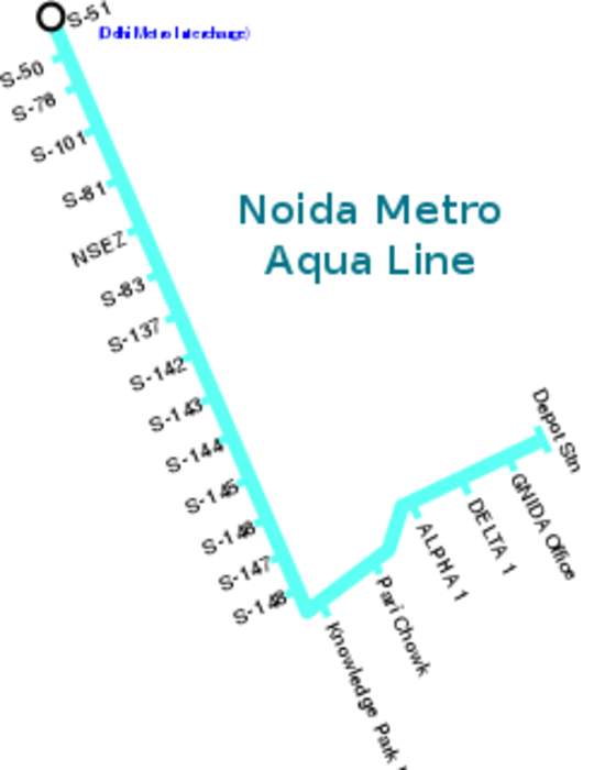 Noida Metro: Rapid transit system serving Noida and Greater Noida in the National Capital Region of India