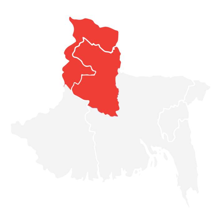North Bengal: Northern part of Bengal covering India and Bangladesh