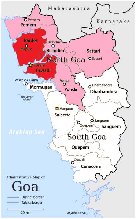 North Goa district: District in Goa, India