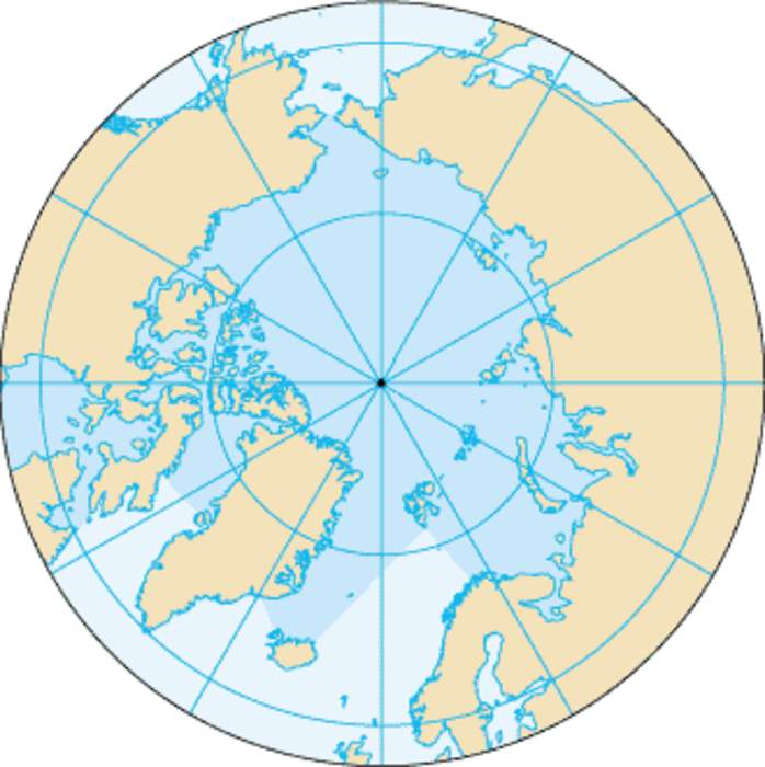 North Pole: Northern point where the Earth's axis of rotation intersects its surface