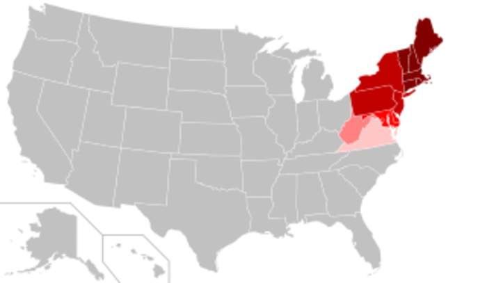 Northeastern United States: One of the four census regions of the United States