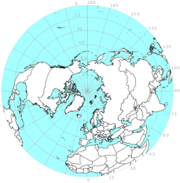 Northern Hemisphere: Half of Earth that is north of the Equator