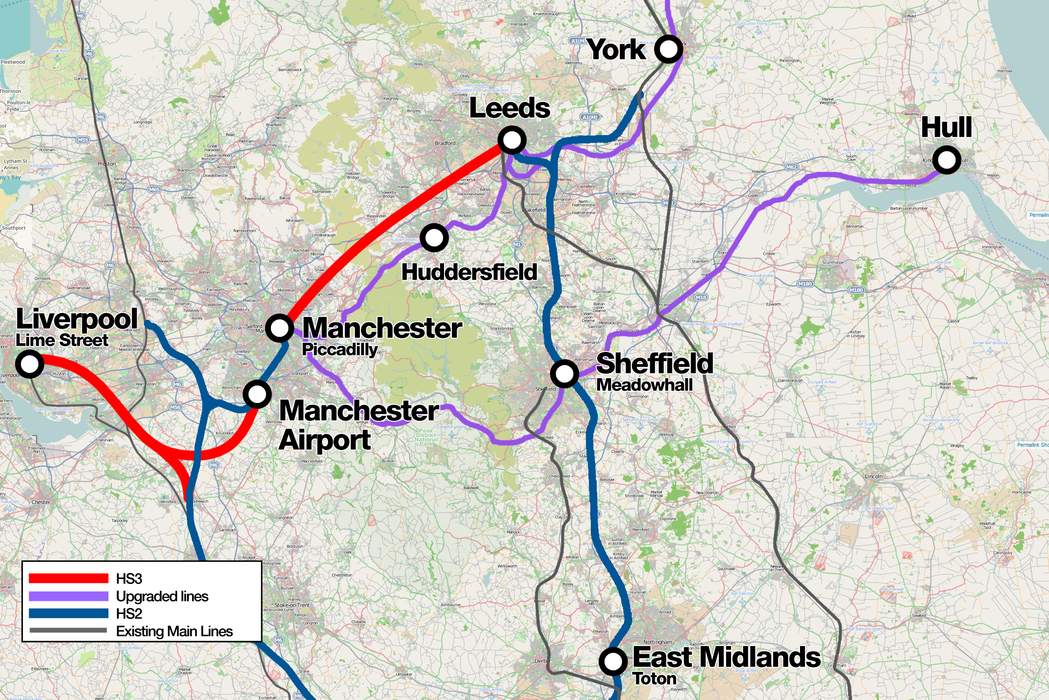 Northern Powerhouse Rail: Proposed railway network in the North of England