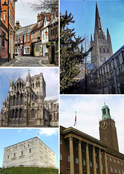 Norwich: City and non-metropolitan district in Norfolk, England