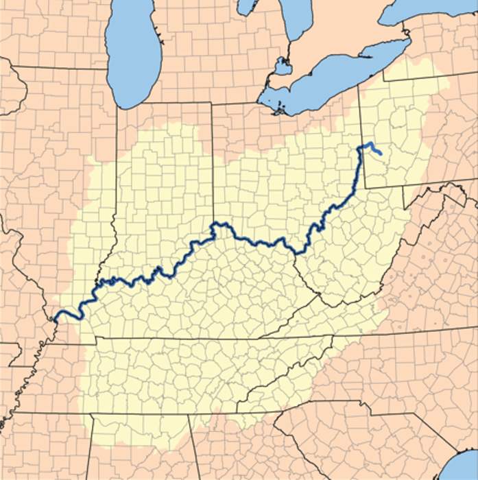 Ohio River: Major river in the midwestern United States