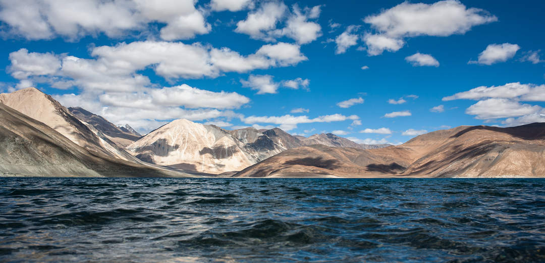 Pangong Tso: Soda lake located in India and Tibet