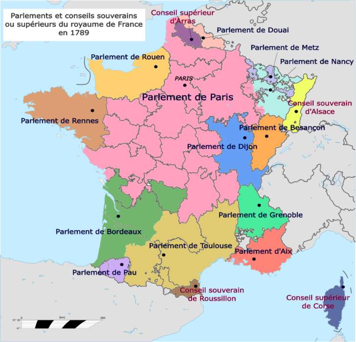 Parlement: Provincial appellate court of the Kingdom of France
