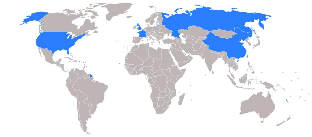 Permanent members of the United Nations Security Council: Five countries influential in world affairs