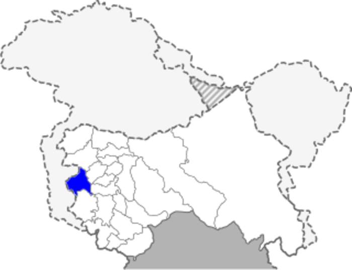 Poonch district, India: District of Jammu and Kashmir administered by India in Jammu & Kashmir