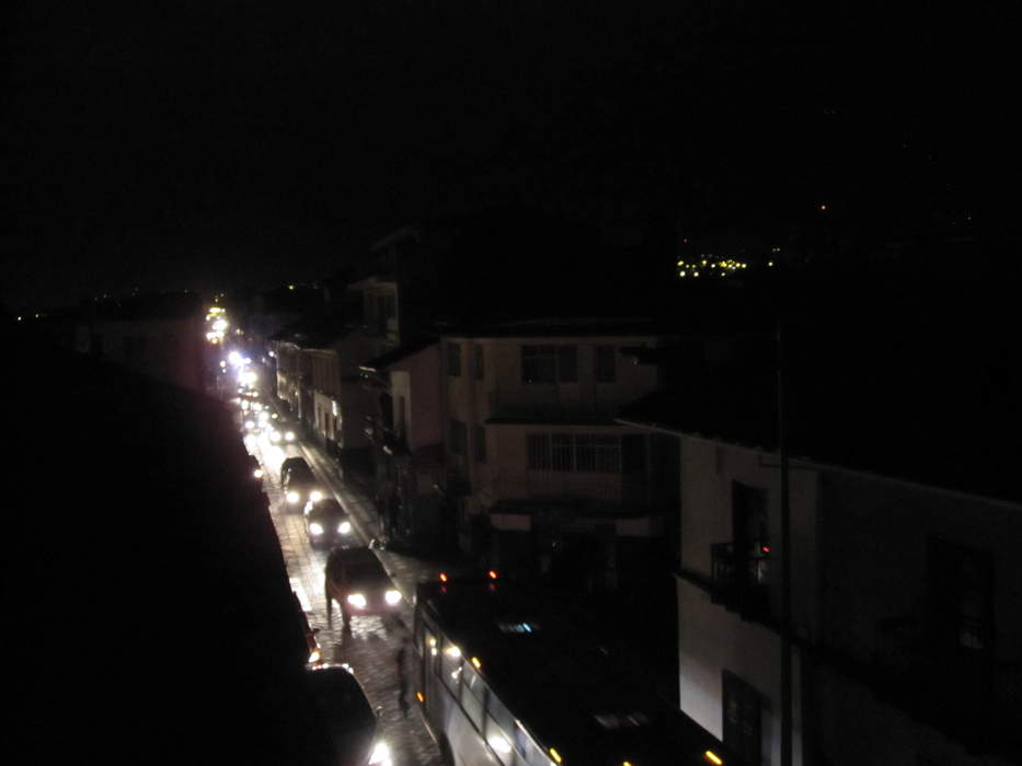 Power outage: Loss of electric power to an area