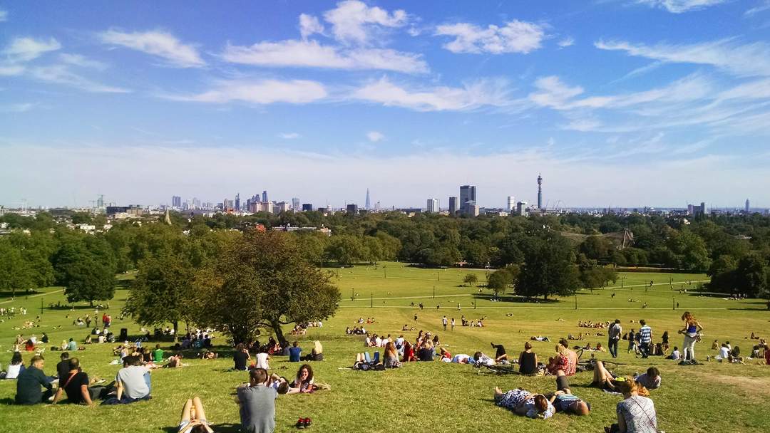 Primrose Hill: Park in north-west London
