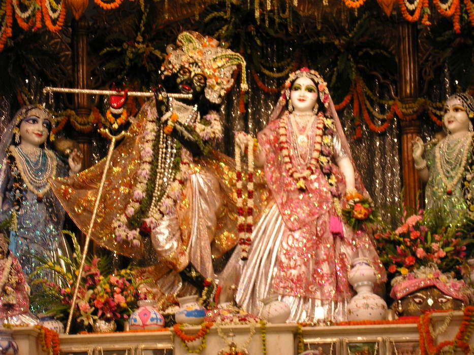 Radha: Hindu goddess of love, chief consort of the god Krishna
