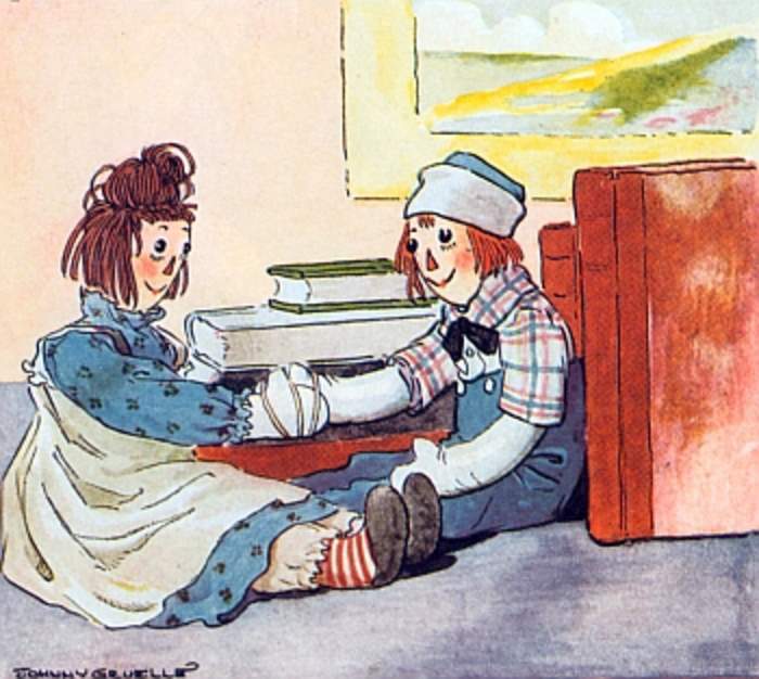 Raggedy Ann: Rag doll character by Johnny Gruelle