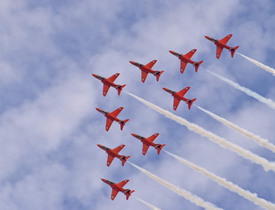 Red Arrows: Aerobatics display team of the Royal Air Force