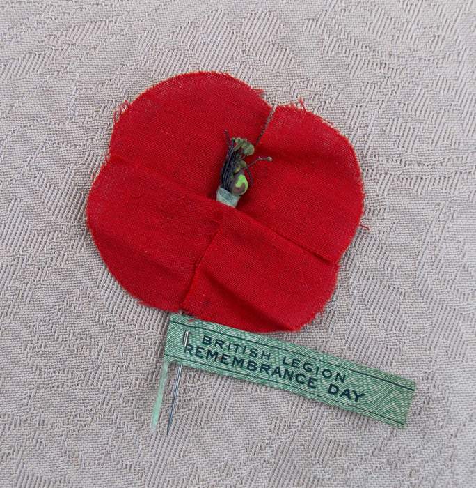 Remembrance poppy: Artificial flower worn to commemorate military personnel who have died during war