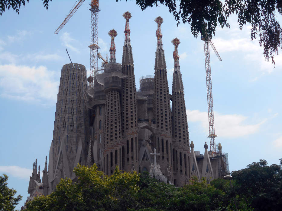 Sagrada Família: Basilica under construction in Barcelona