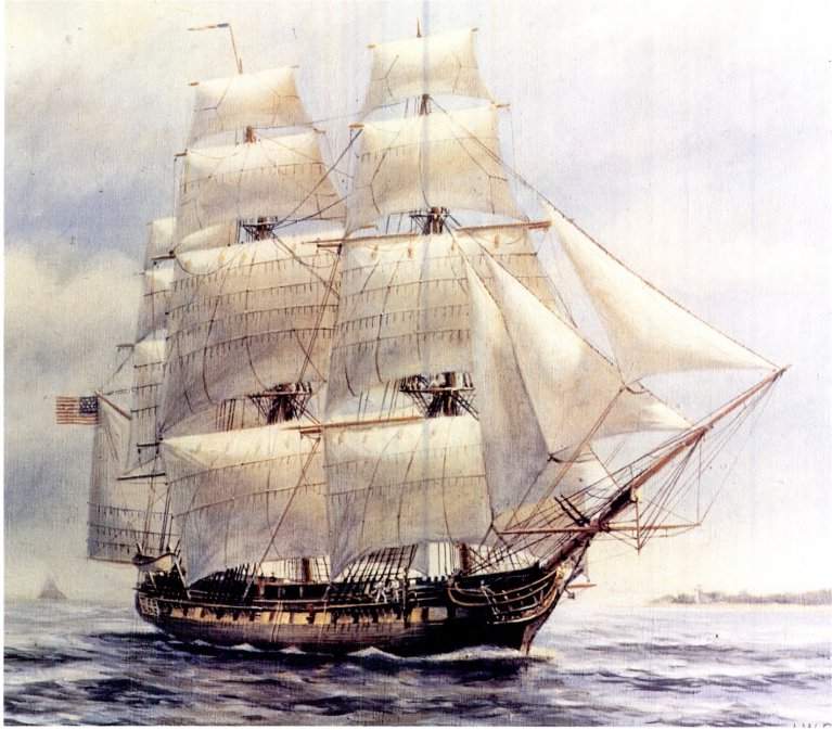 Sail: Fabric or other surface supported by a mast to allow wind propulsion