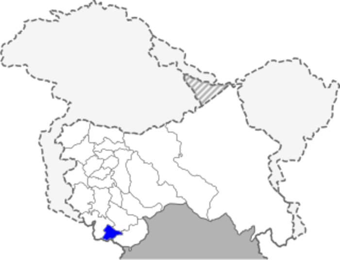 Samba district: District of Jammu and Kashmir administered by India