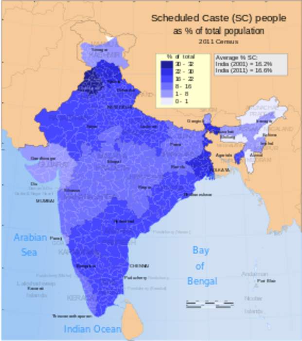 Scheduled Castes and Scheduled Tribes: Official designations given to various groups of indigenous people in India