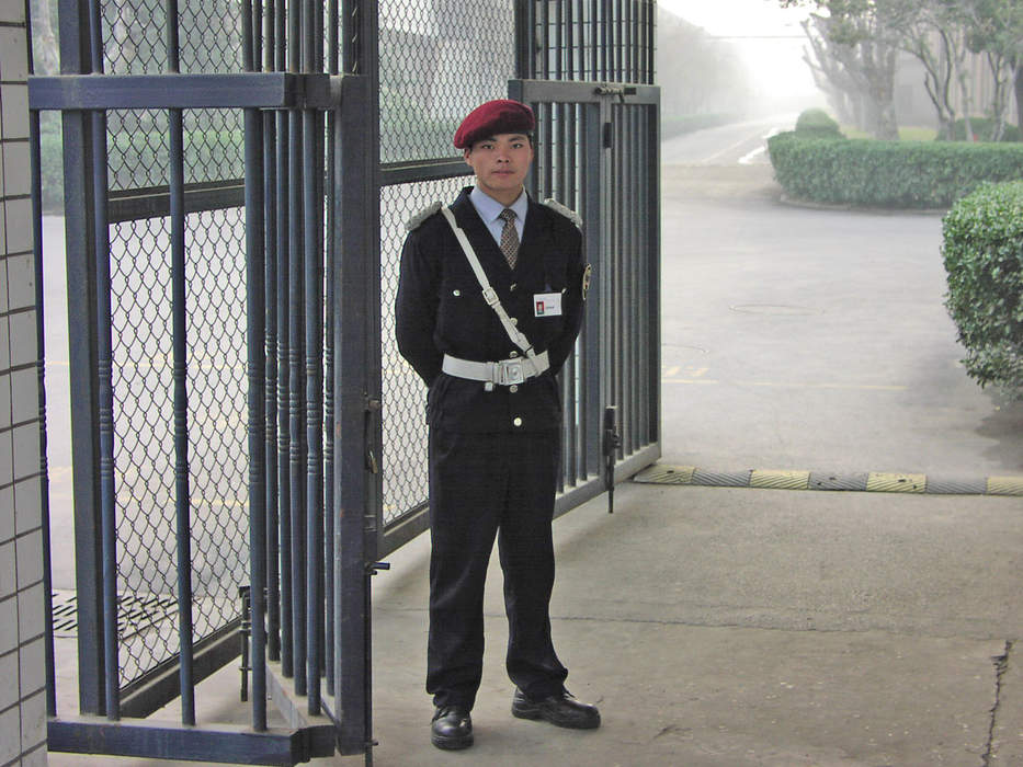 Security guard: Person employed to protect properties or people