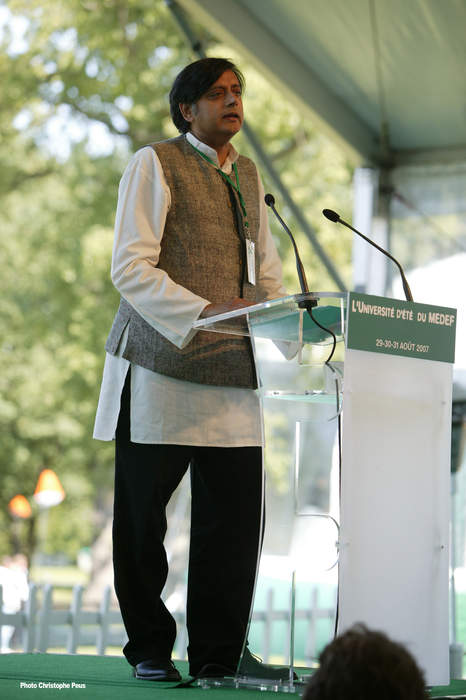 Shashi Tharoor: Indian politician, diplomat, author and member of congress