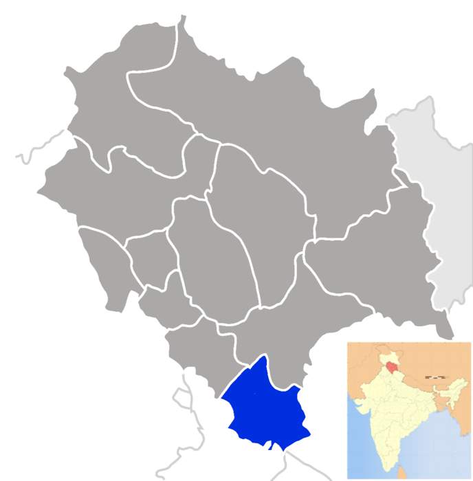 Sirmaur district: A district in Himachal Pradesh, India